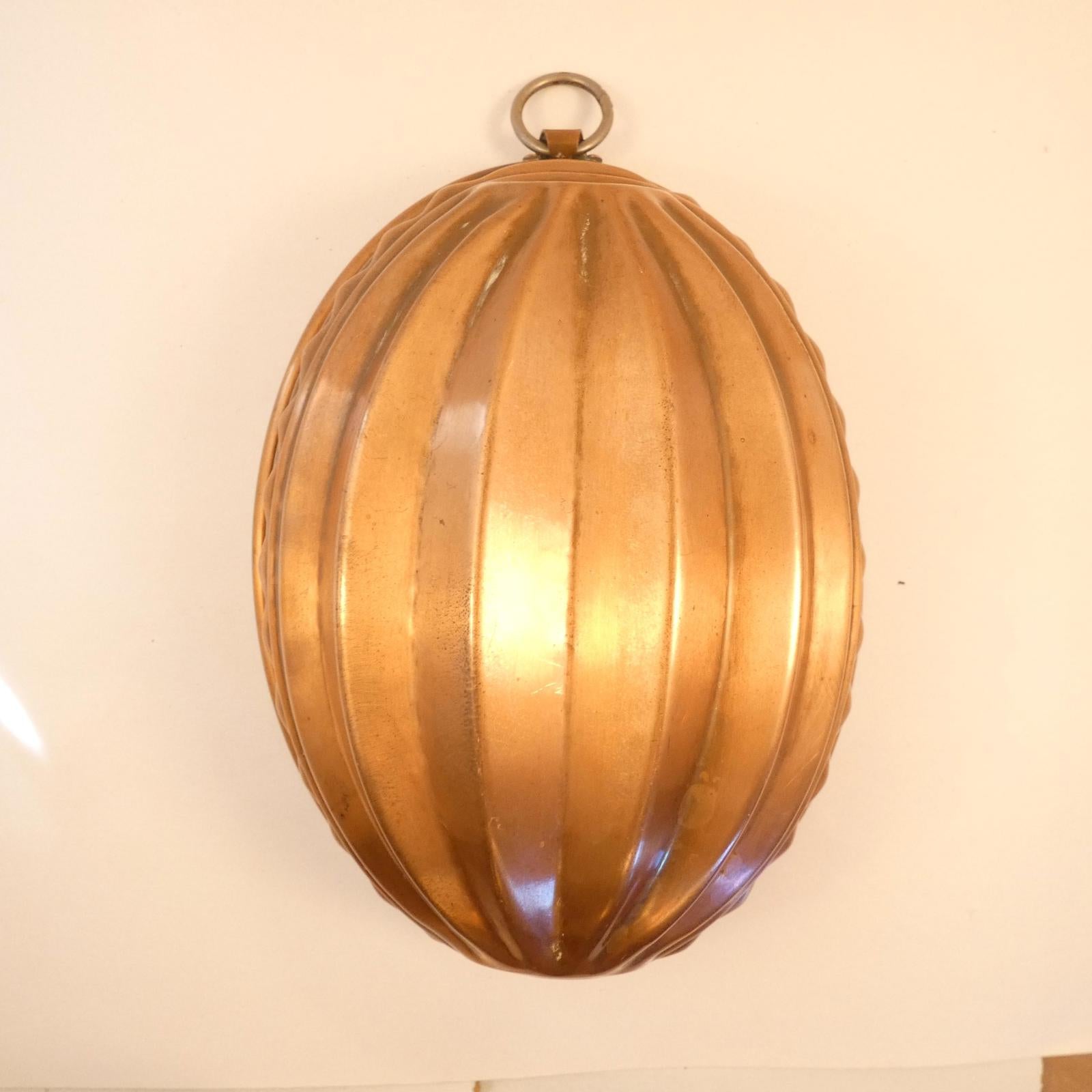 Wagner Antique Copper Pan/Mold made in West  Germany 1950's, 8.5in x 6.5in x