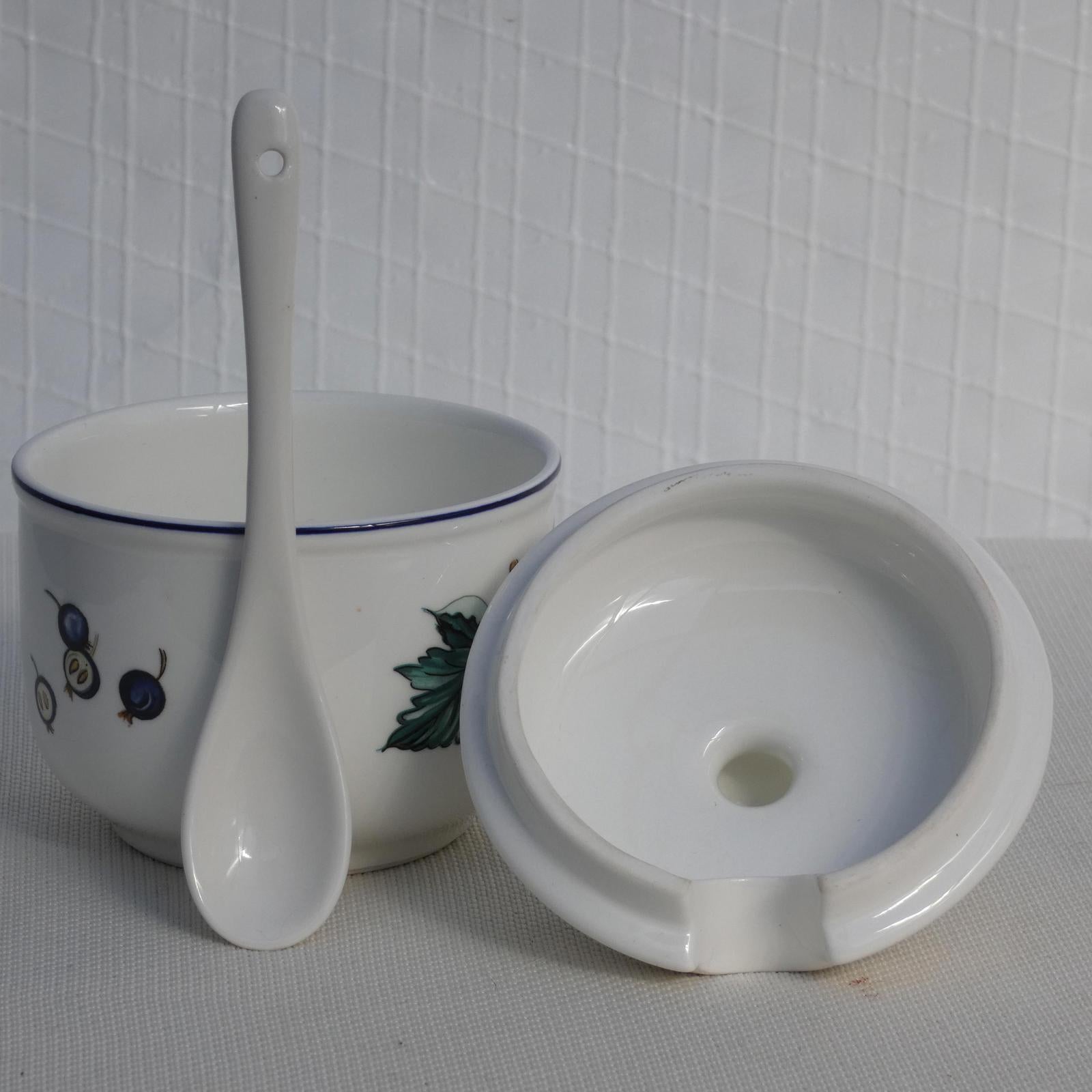 Villeroy & Boch Botanica Compote Pot/Jelly Jar made in Luxembourg.