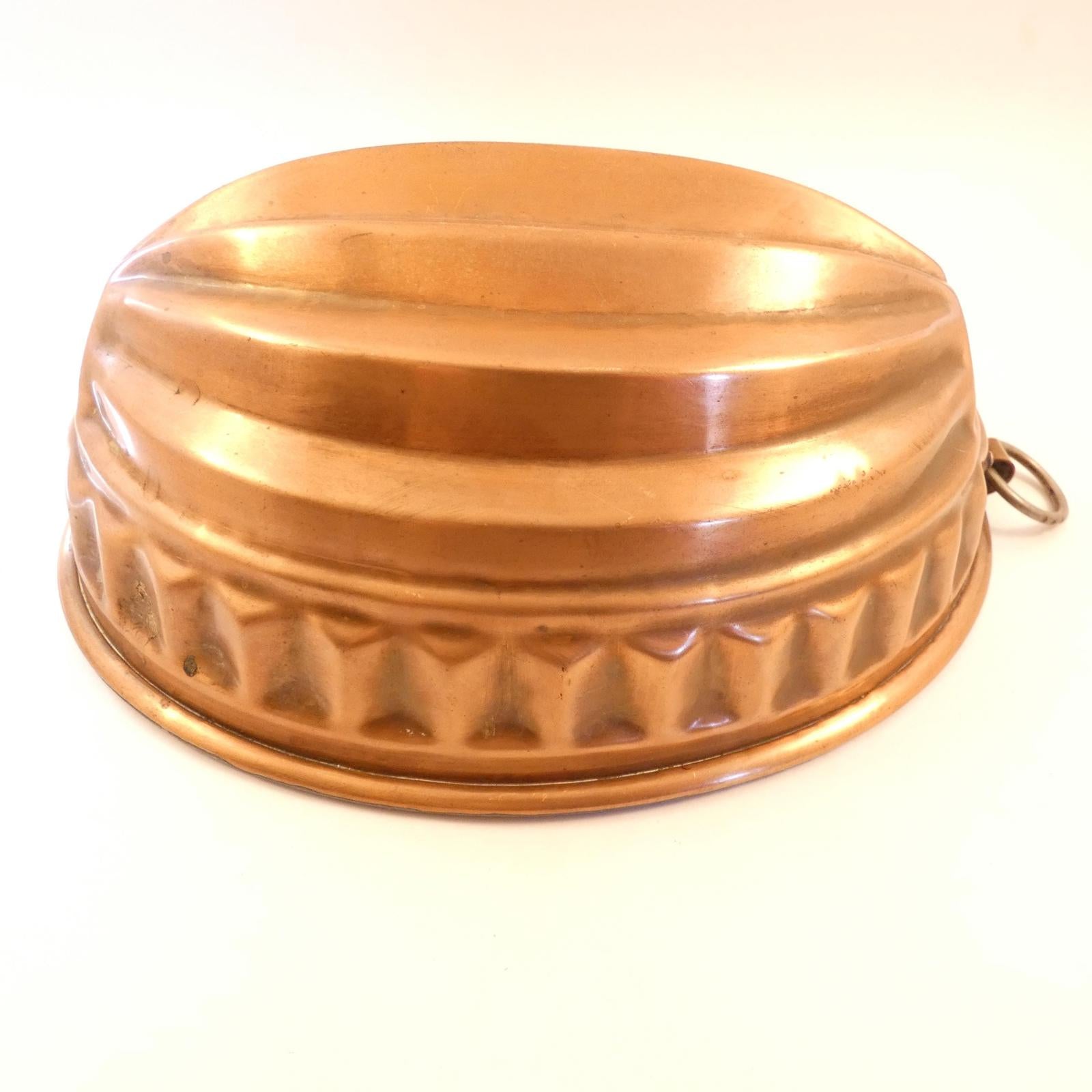 Wagner Antique Copper Pan/Mold made in West  Germany 1950's, 8.5in x 6.5in x