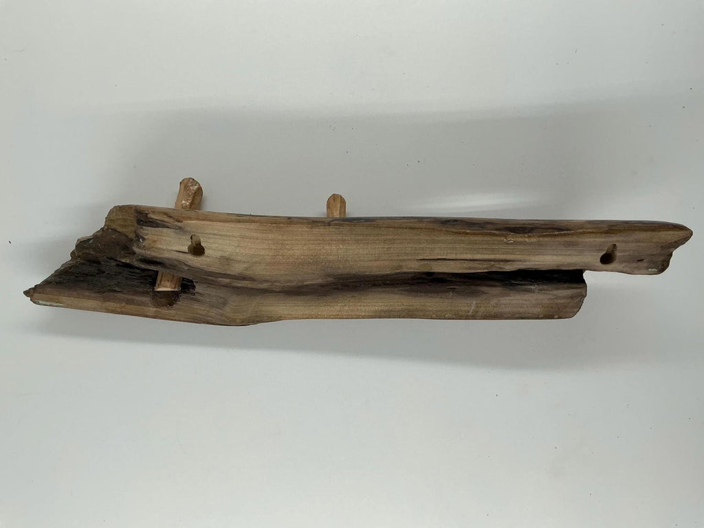 Handmade, driftwood coat/accessory wall hanger.
