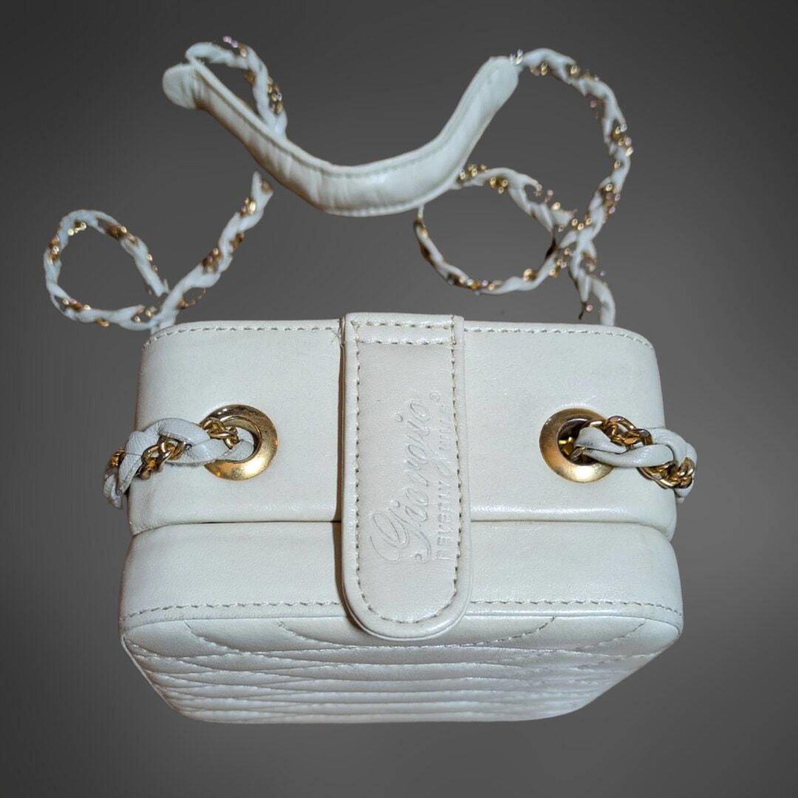 Giorgio Beverly Hills White Cube Bag.