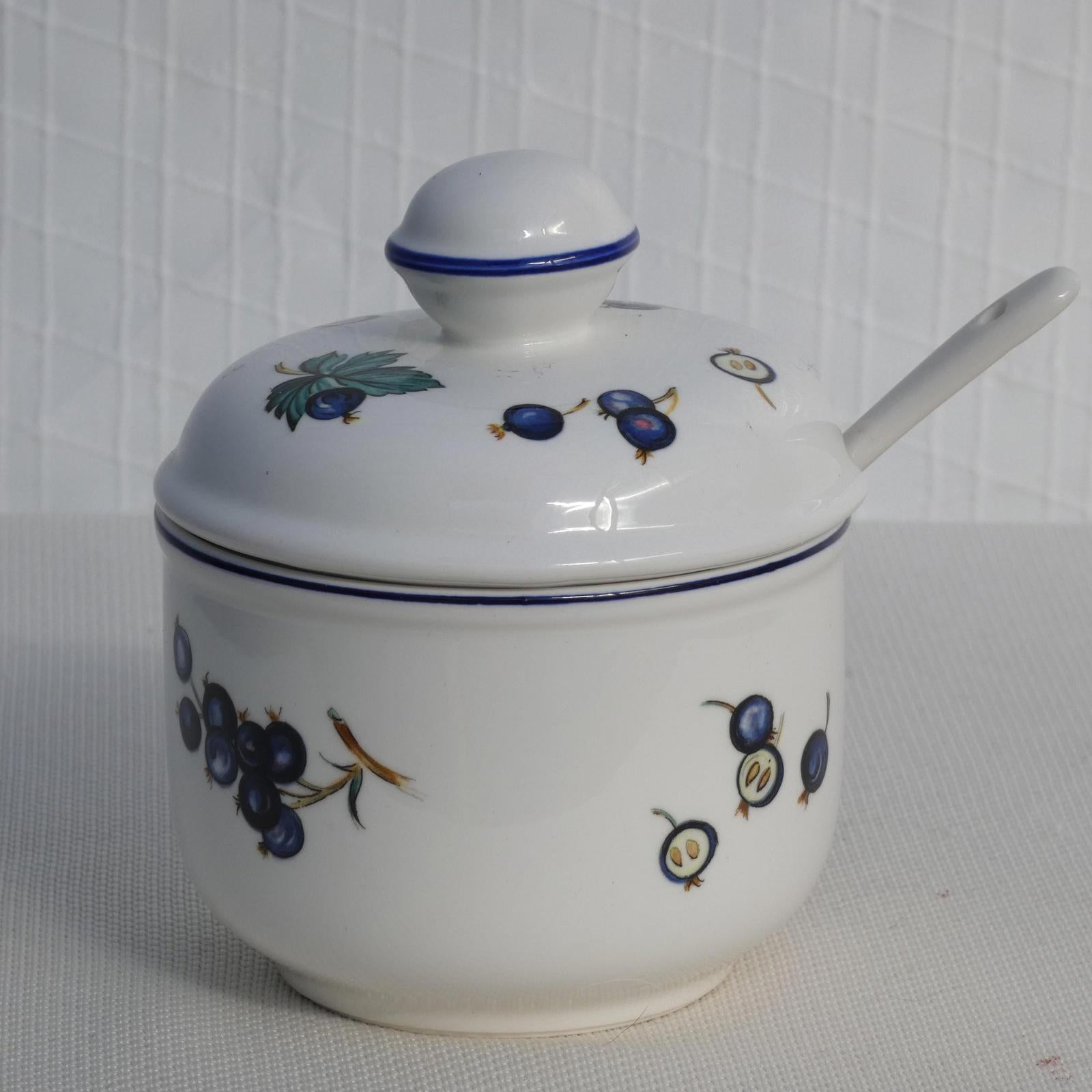 Villeroy & Boch Botanica Compote Pot/Jelly Jar made in Luxembourg.