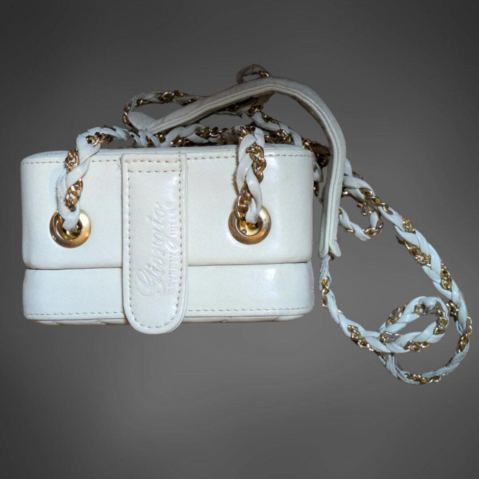 Giorgio Beverly Hills White Cube Bag.