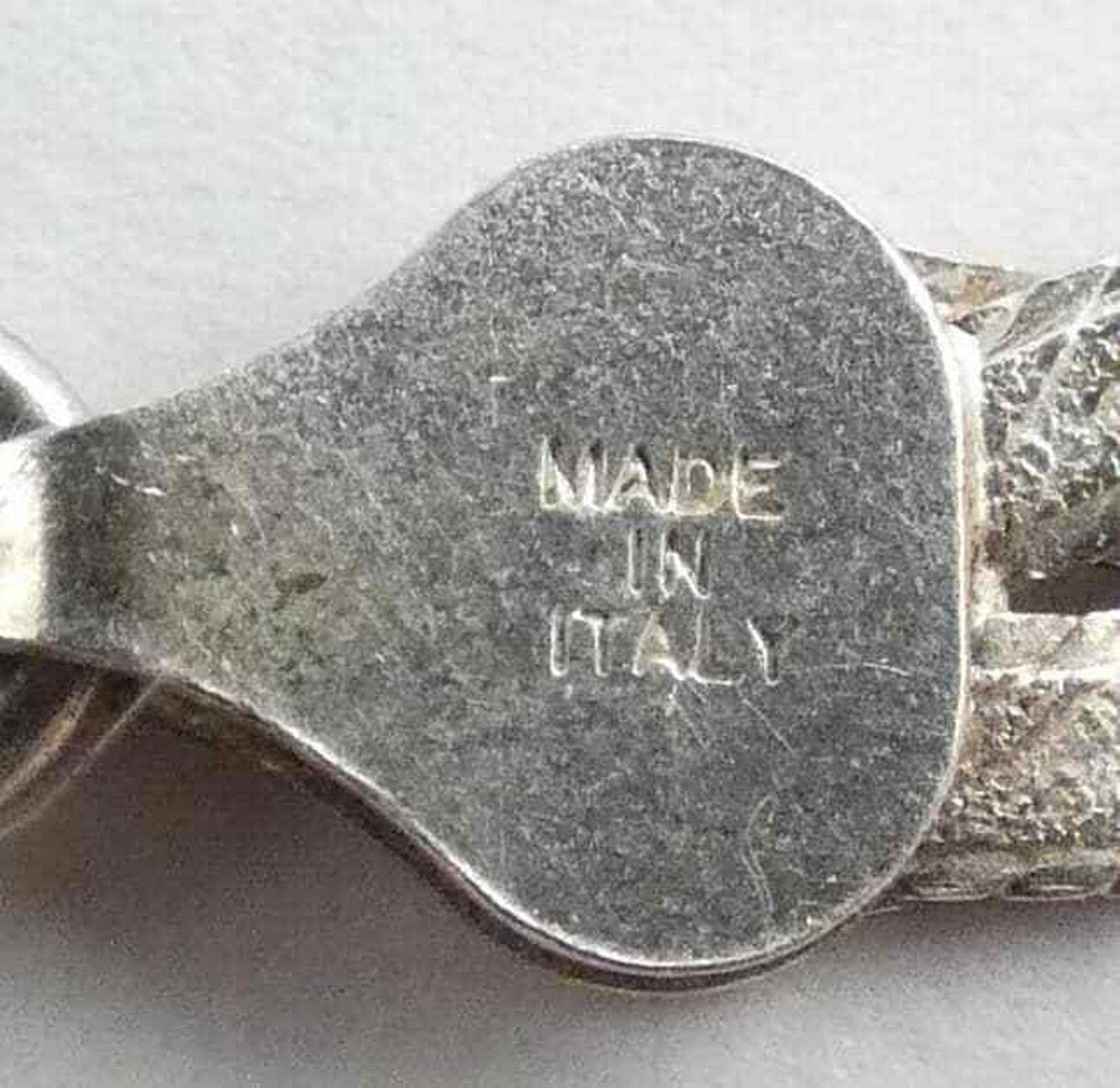 MILOR Sterling Silver 925 Wide Woven Necklace Made in Italy Fine Vintage