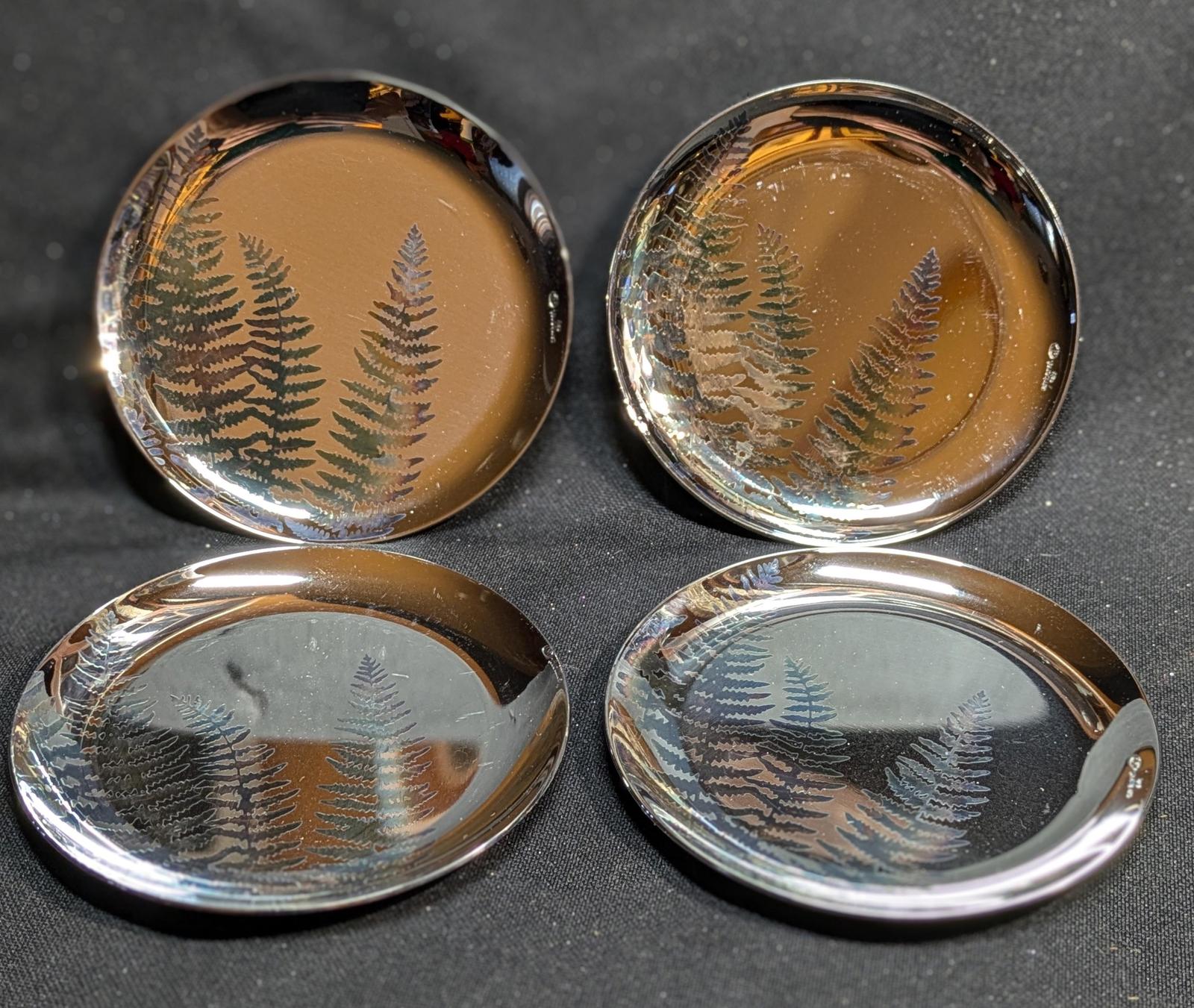 SAMBONET Italy GTS Vintage Coasters set of 4 FERN