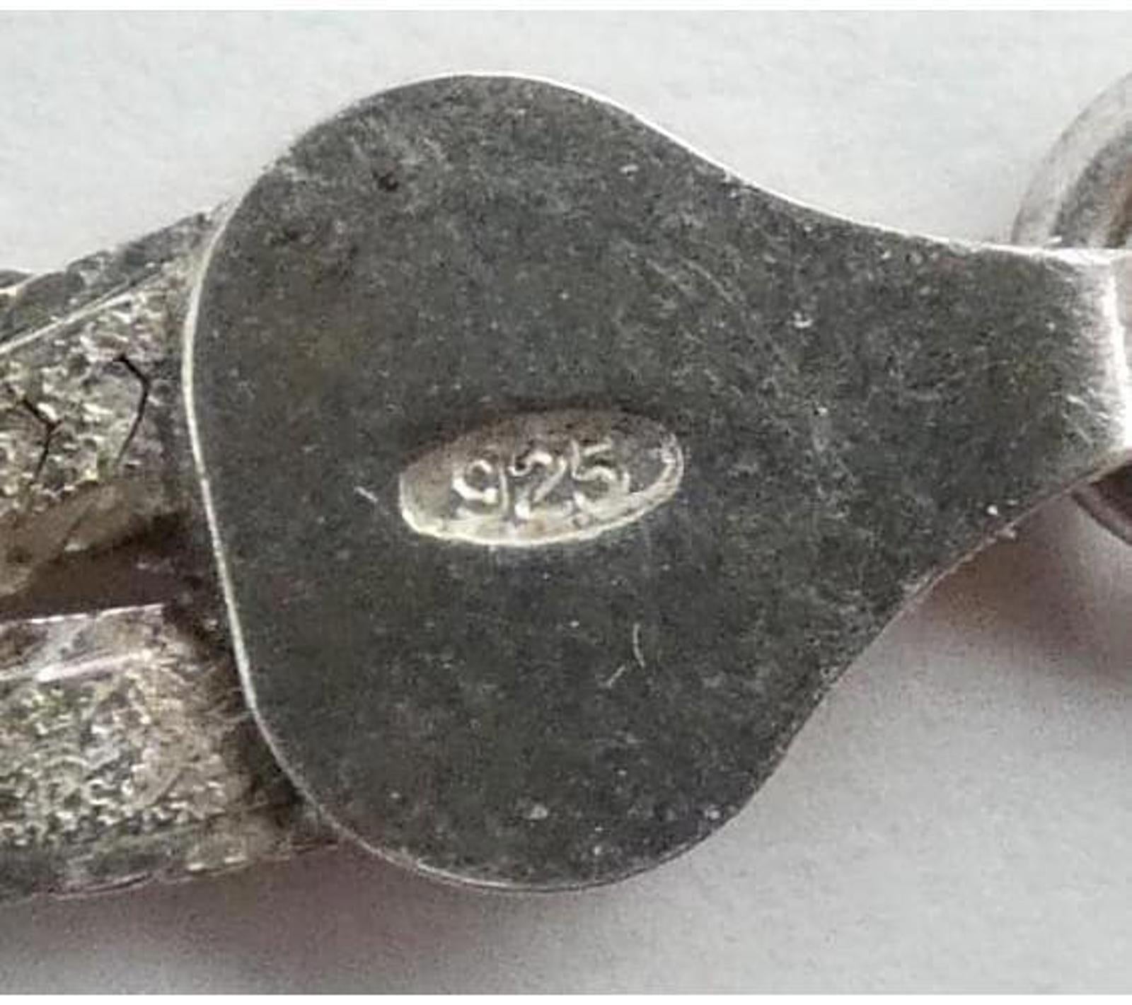 MILOR Sterling Silver 925 Wide Woven Necklace Made in Italy Fine Vintage