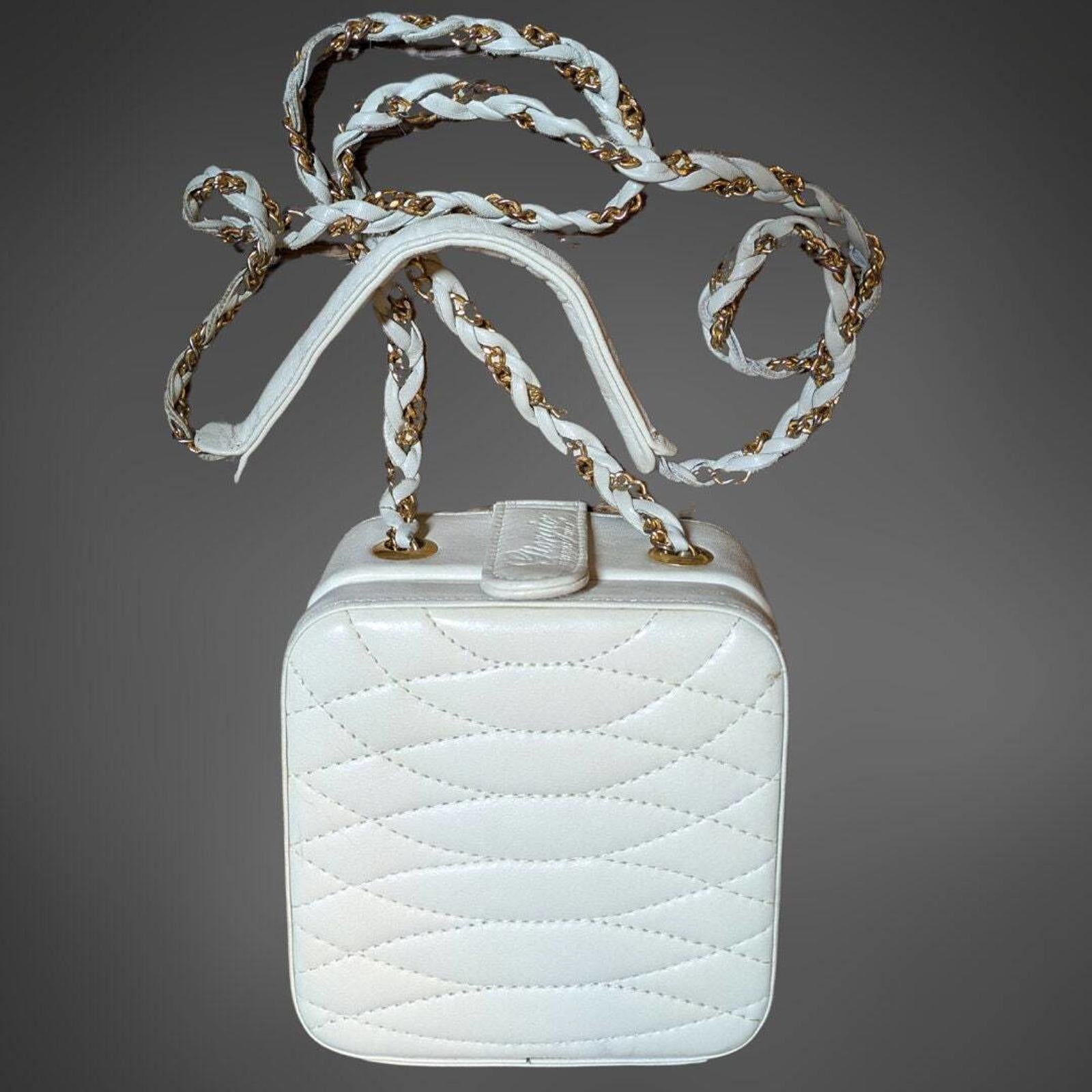 Giorgio Beverly Hills White Cube Bag.
