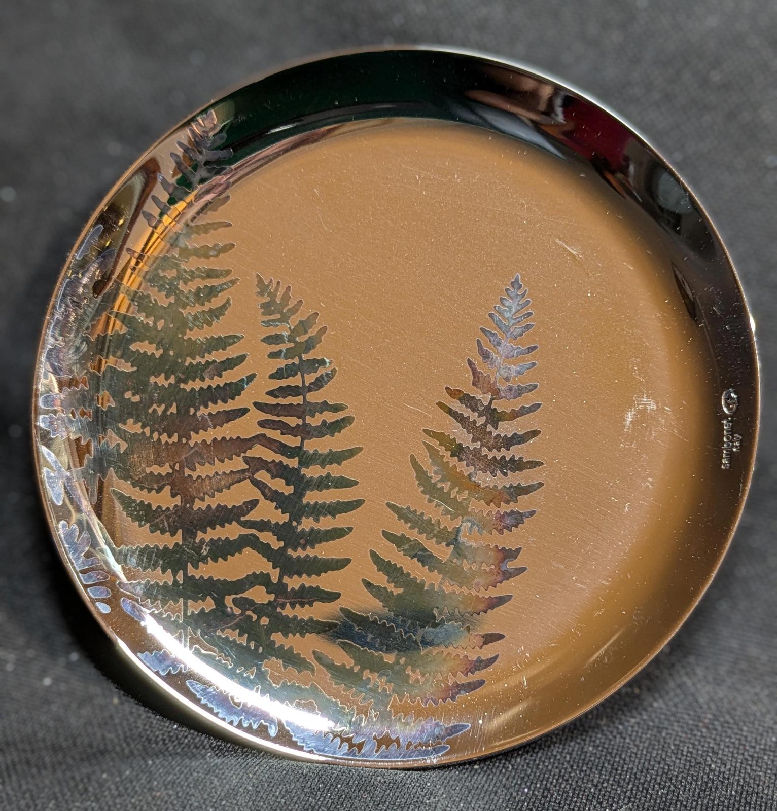 SAMBONET Italy GTS Vintage Coasters set of 4 FERN